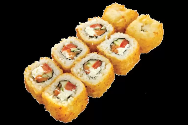 Жареный ролл с крабом